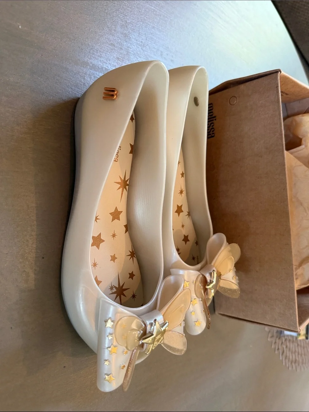 Mini Melissa Ultragirl Star Ballerina in Pearl